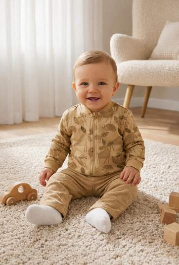 Brązowa bluza rozpinana - 5.10.15.