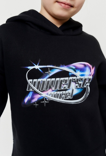 Bluza nierozpinana z kapturem dla dużej dziewczynki