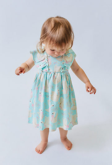 Sukienka niemowlęca na lato - niebieska