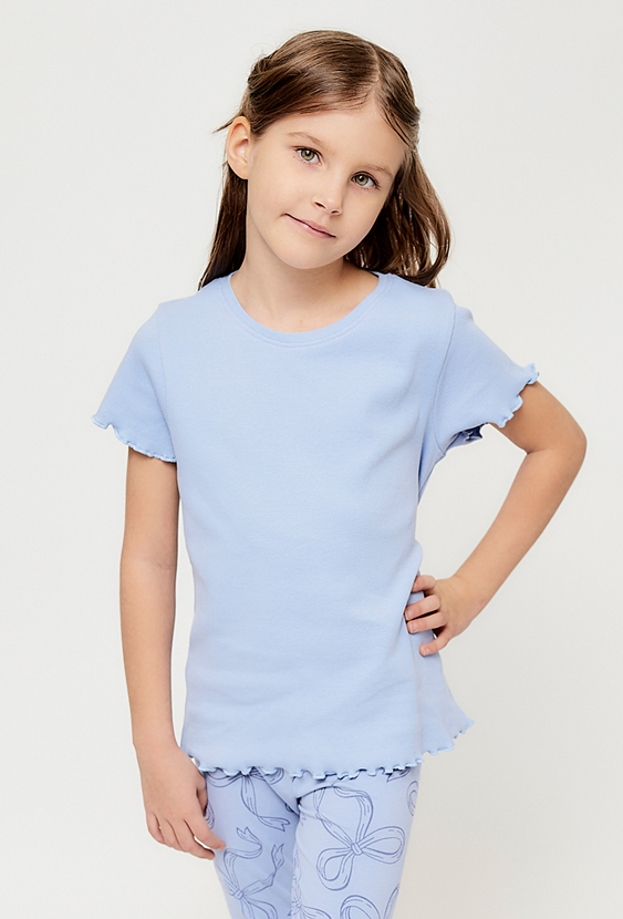 Dziewczęca bluzka prążkowana