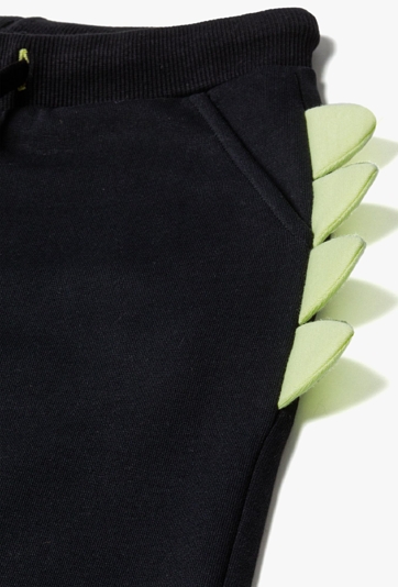 Czarne spodnie dresowe - Dino - regular - 5.10.15.