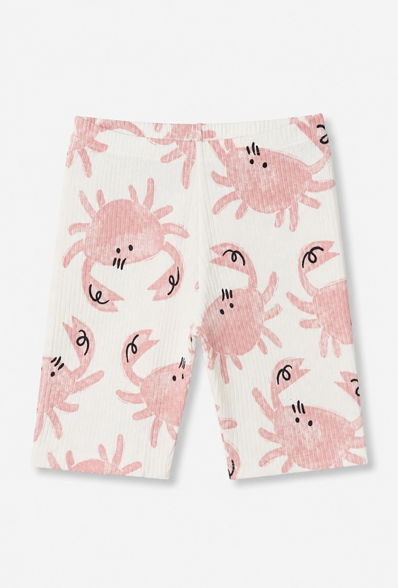 Legginsy dziewczęce 1/2 w kraby