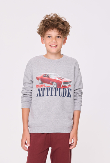 Bluza chłopięca z nadrukiem retro