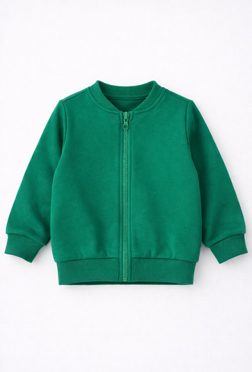 Zielona bluza rozpinana dla niemowlaka - 5.10.15.