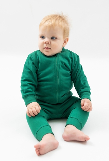 Zielona bluza rozpinana dla niemowlaka - 5.10.15.