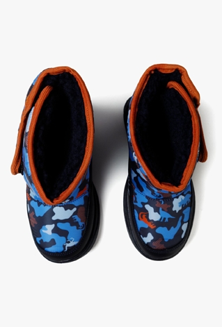 Buty śniegowce dla chłopca - granatowe moro - 5.10.15.