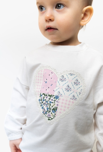 Komplet niemowlęcy dla dziewczynki - bluza i różowe leginsy