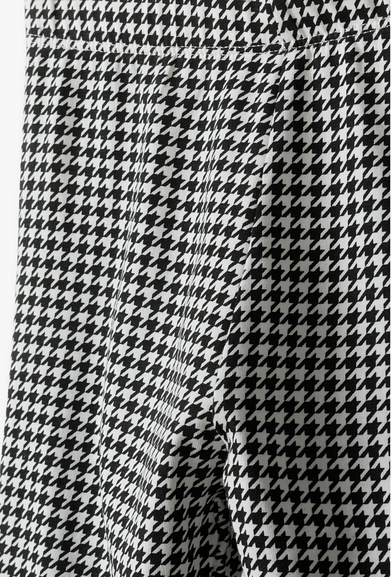 Dziewczęce legginsy w pepitkę