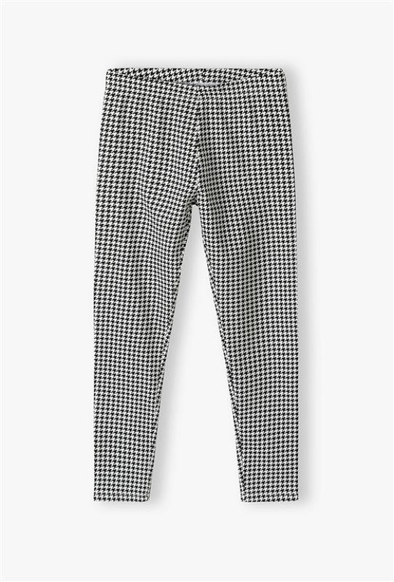 Dziewczęce legginsy w pepitkę