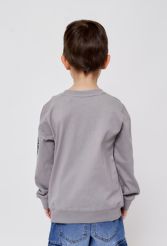 Bluza dresowa dla chłopca- szara z robotem