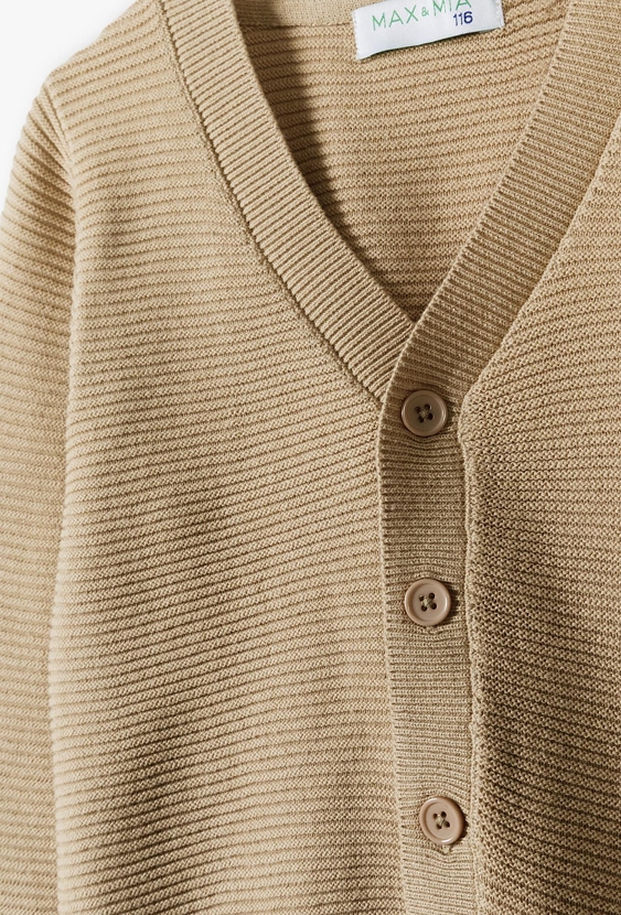 Sweter chłopięcy z dekoltem w serek