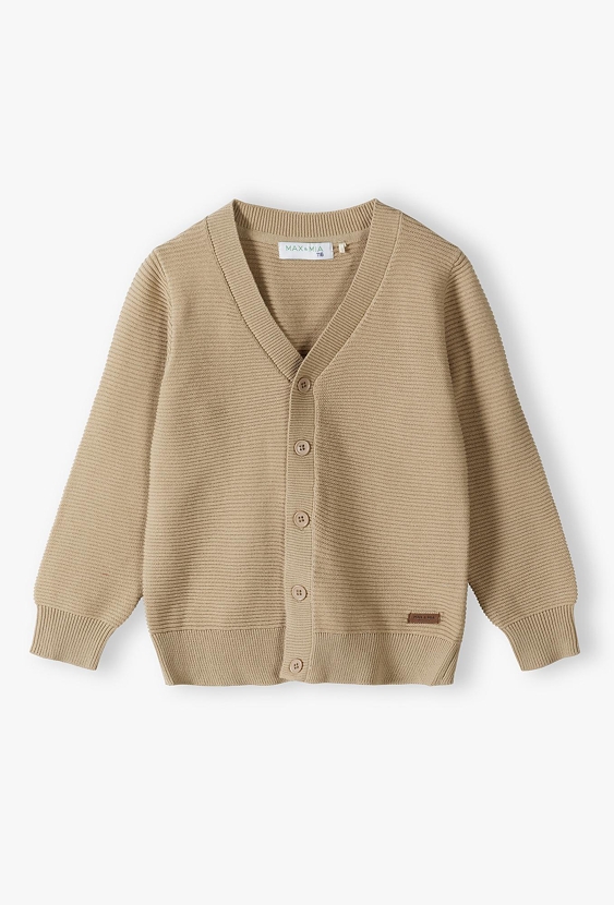 Sweter chłopięcy z dekoltem w serek