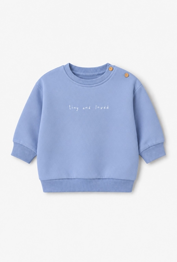 Bluza niemowlęca z napisem „Tiny and Loved”