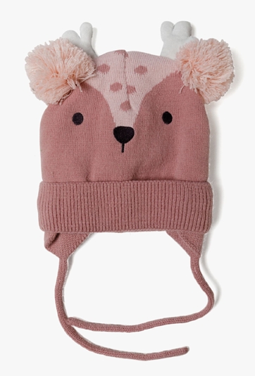 Czapka wiązana miś dla niemowlaka - 5.10.15.