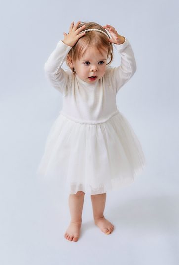 Body-sukienka z długim rękawem