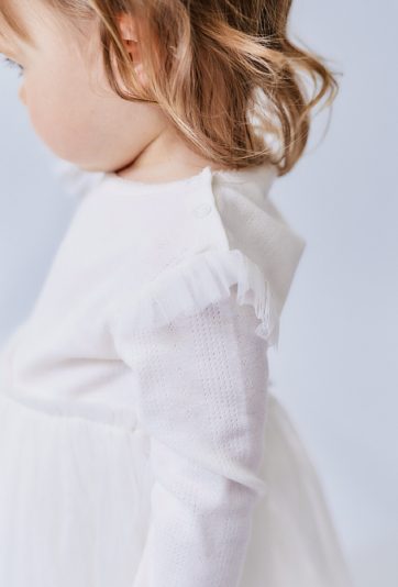 Body-sukienka z długim rękawem