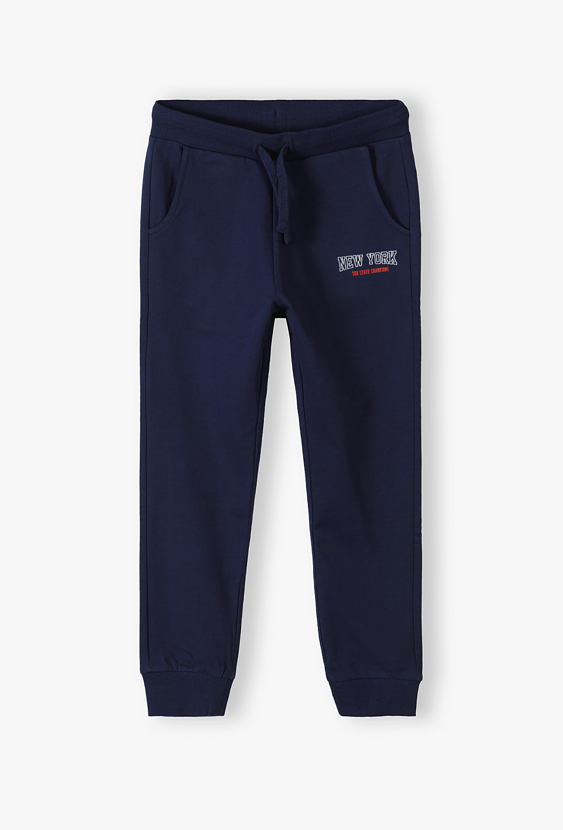 Spodnie dresowe chłopięce „New York”  z nadrukiem