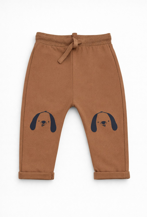 Brązowe spodnie dresowe dla niemowlaka - 5.10.15.