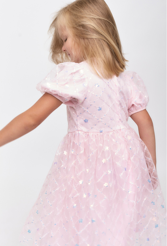 Elegancka sukienka dla dziewczynki z ozdobnym tiulem