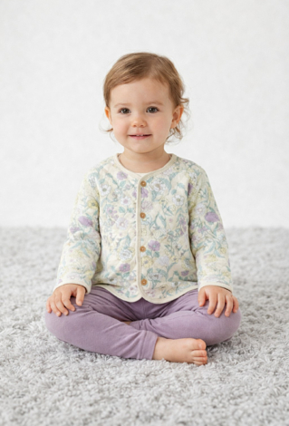 Pikowa bluza w kwiaty - bomberka dla niemowlaka - 5.10.15.