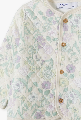 Pikowa bluza w kwiaty - bomberka dla niemowlaka - 5.10.15.