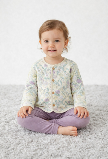 Pikowa bluza w kwiaty - bomberka dla niemowlaka - 5.10.15.