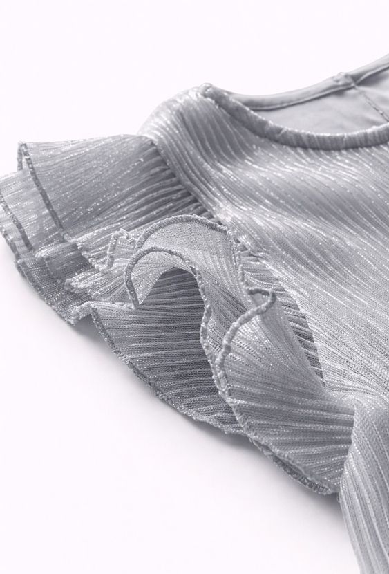 Sukienka z krótkim rękawem z falbankami