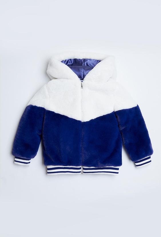 Ciepła bluza dziewczęca z kapturem