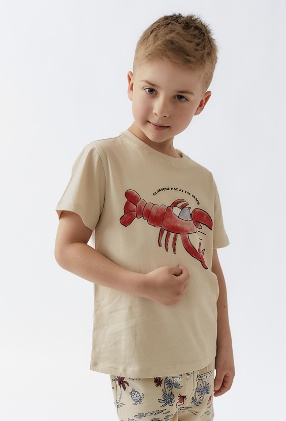 T-shirt chłopięcy z homarem