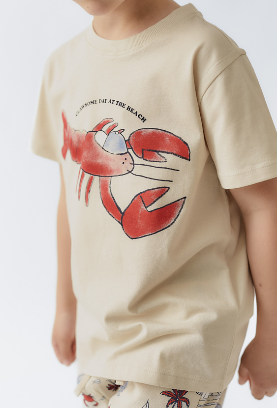 T-shirt chłopięcy z homarem