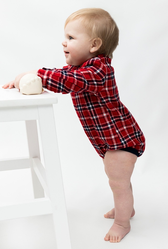 Body koszulowe w kratę