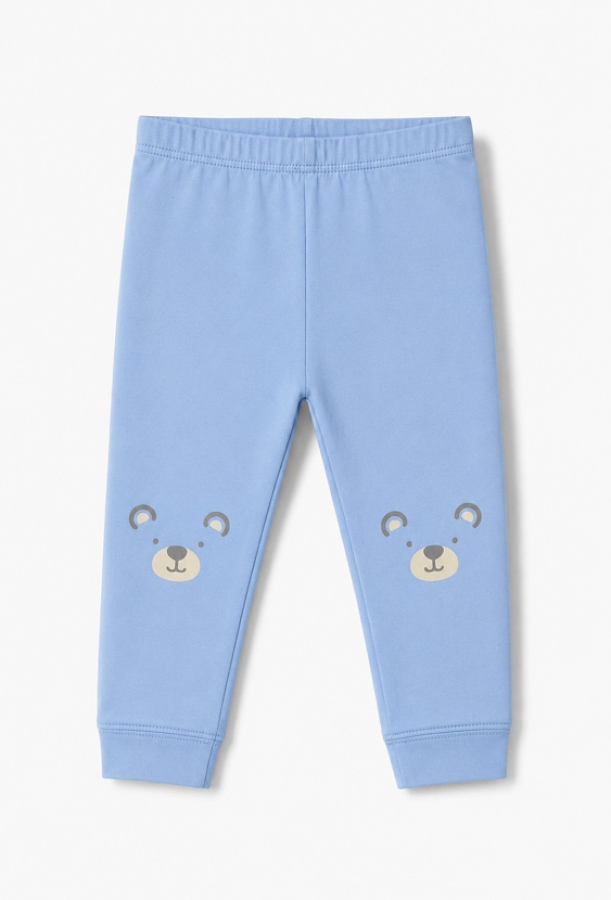 Legginsy niemowlęce z nadrukiem misia
