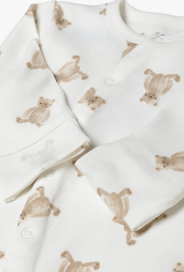 Pajacyk niemowlęcy w misie z zapięciem po skosie