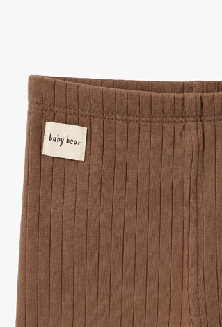 Legginsy niemowlęce z dekoracyjną naszywką