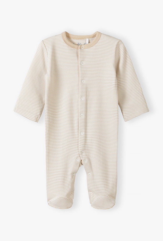 Pajacyk niemowlęcy ze stópkami