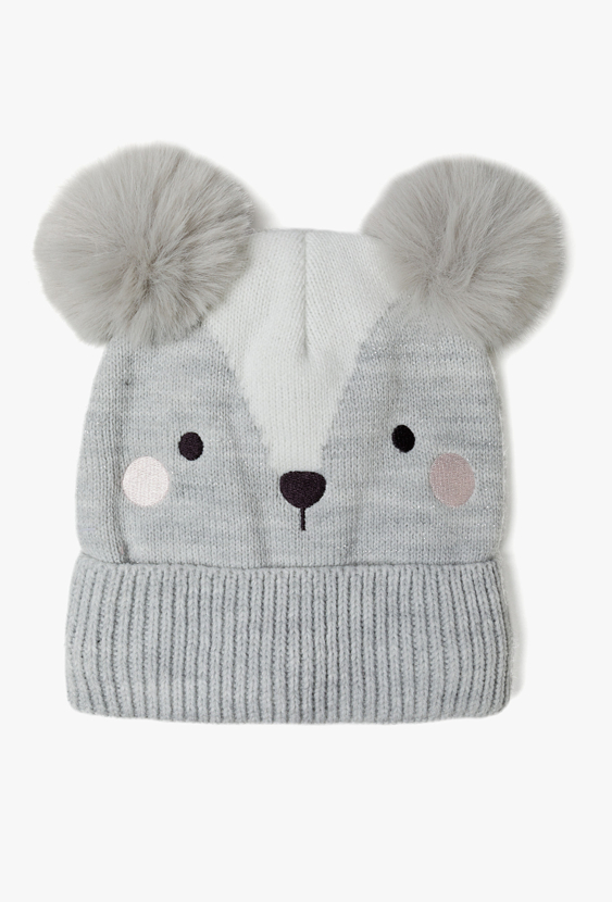 Czapka zimowa dla dziewczynki Miś