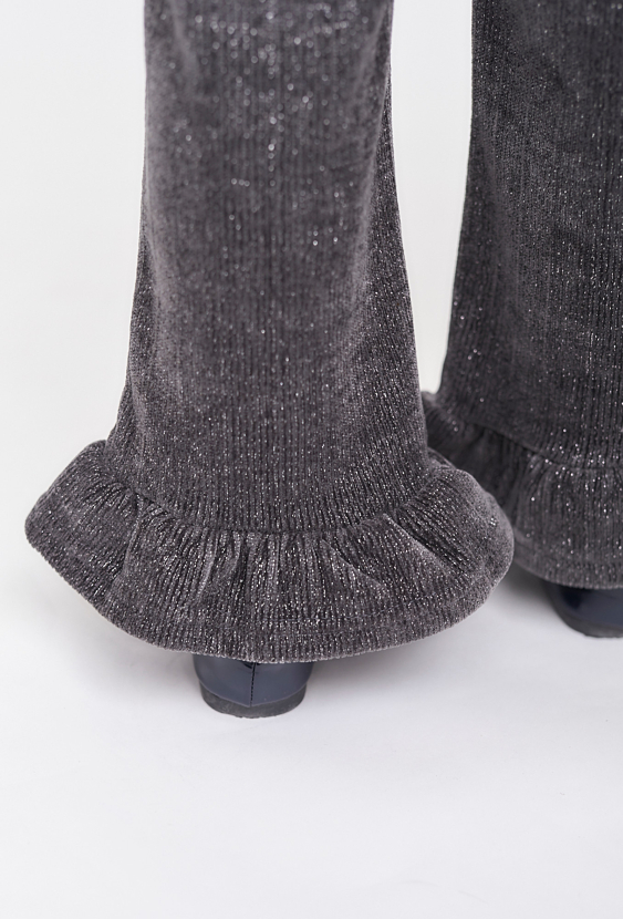 Szare spodnie wide leg dla dziewczynki - 5.10.15.