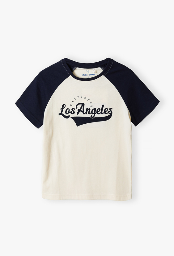 Koszulka dziewczęca typu baseball „Los Angeles”