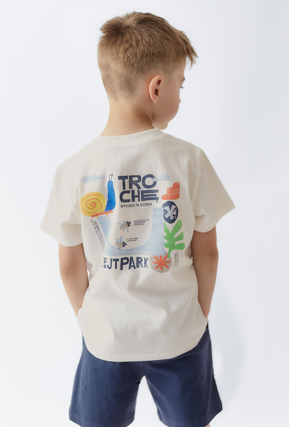 Bawełniany t-shirt z nadrukiem