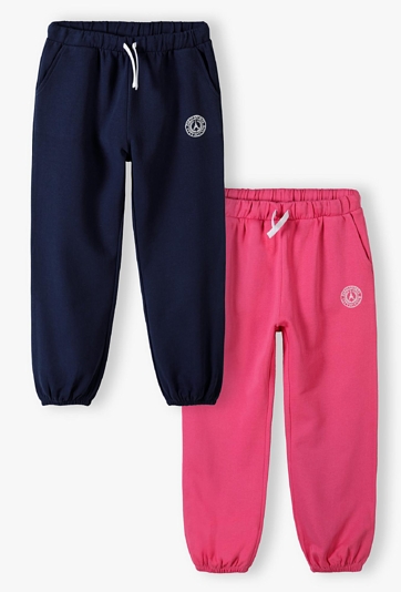 Zestaw 2 par spodni dresowych dziewczęcych