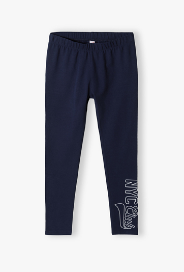 Legginsy dziewczęce z nadrukiem „NYC Club”