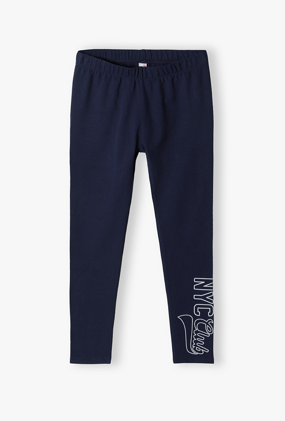 Legginsy dziewczęce z nadrukiem „NYC Club”