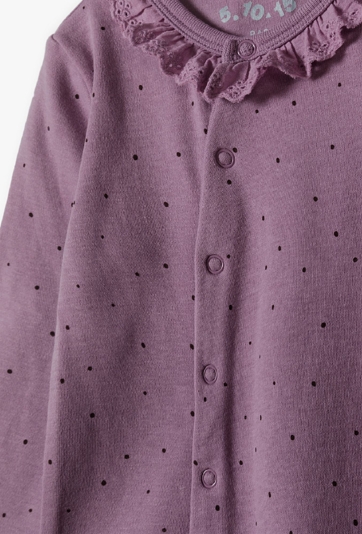 Fioletowy pajac dla niemowlaka - 5.10.15.