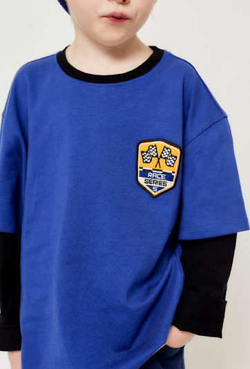 Bluzka chłopięca z długim rękawem - Racing