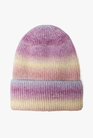 Kolorowa czapka zimowa ombre