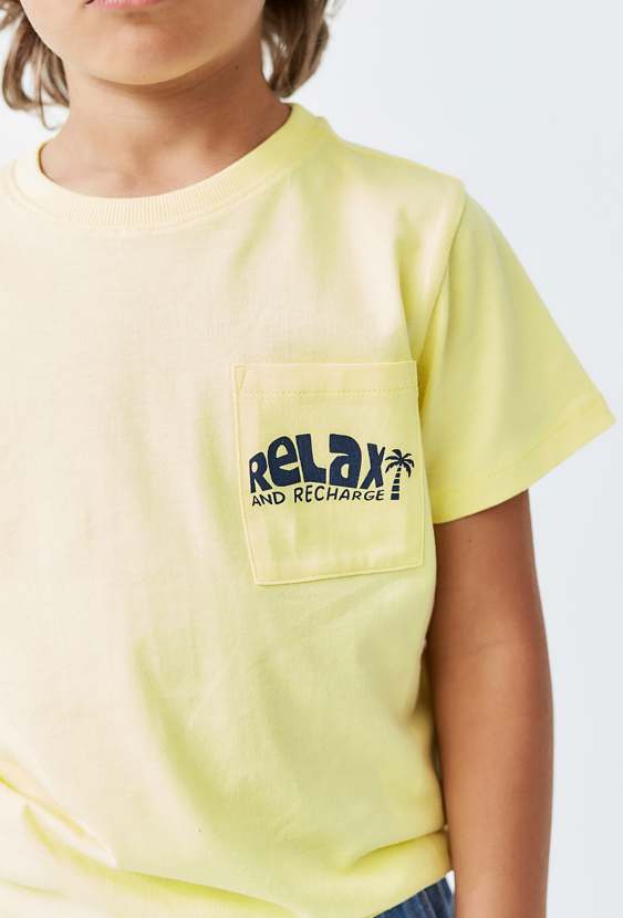 T-shirt chłopięcy z kieszonką