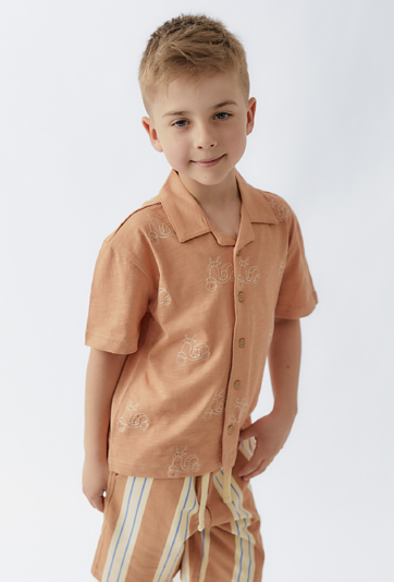 Bawełniana koszula z krótkim rękawem