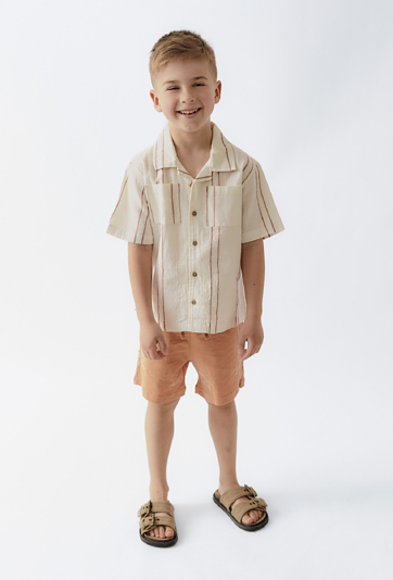 Koszula chłopięca z krótkim rękawem