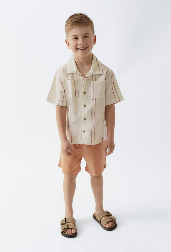 Koszula chłopięca z krótkim rękawem