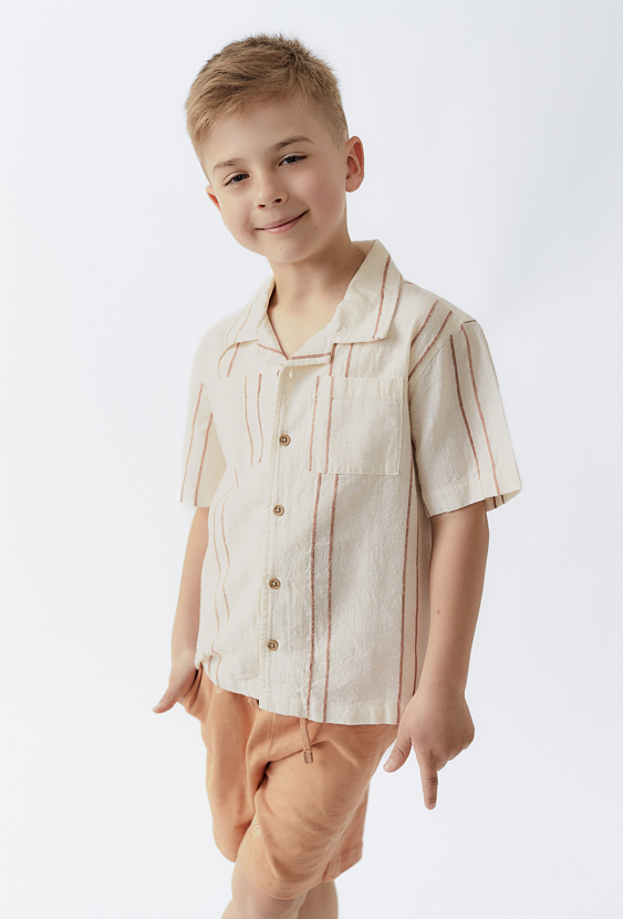 Koszula chłopięca z krótkim rękawem